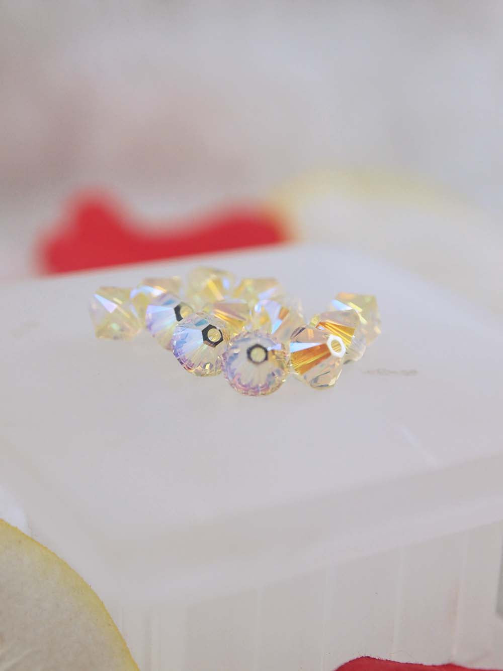 Swarovski Beads 5328 - 6mm - 12pc - Jonquil AB 2X