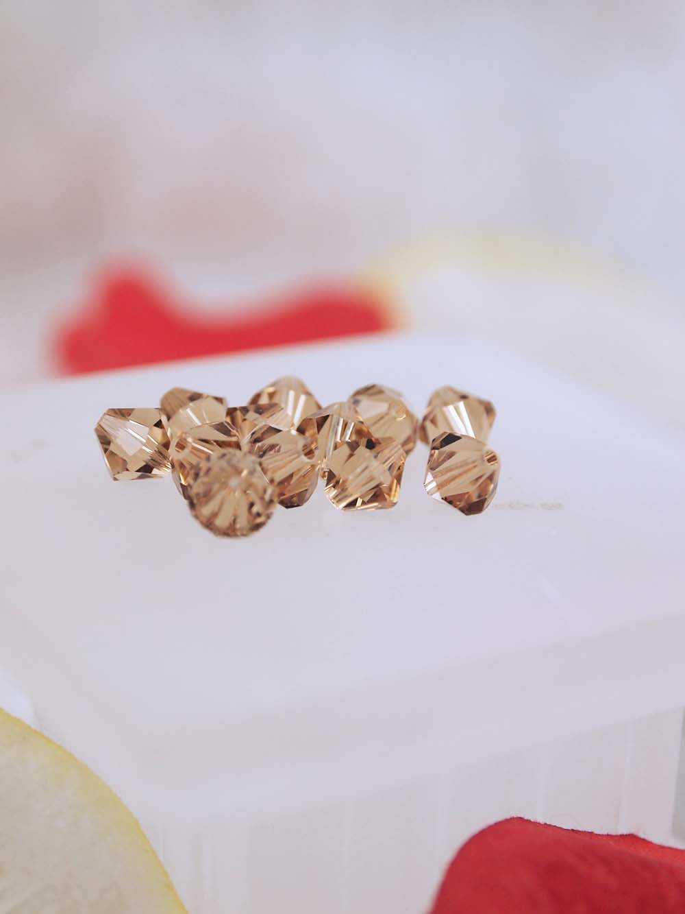 Swarovski Beads 5328 - 6mm - 12pc - Light Colorado Topaz