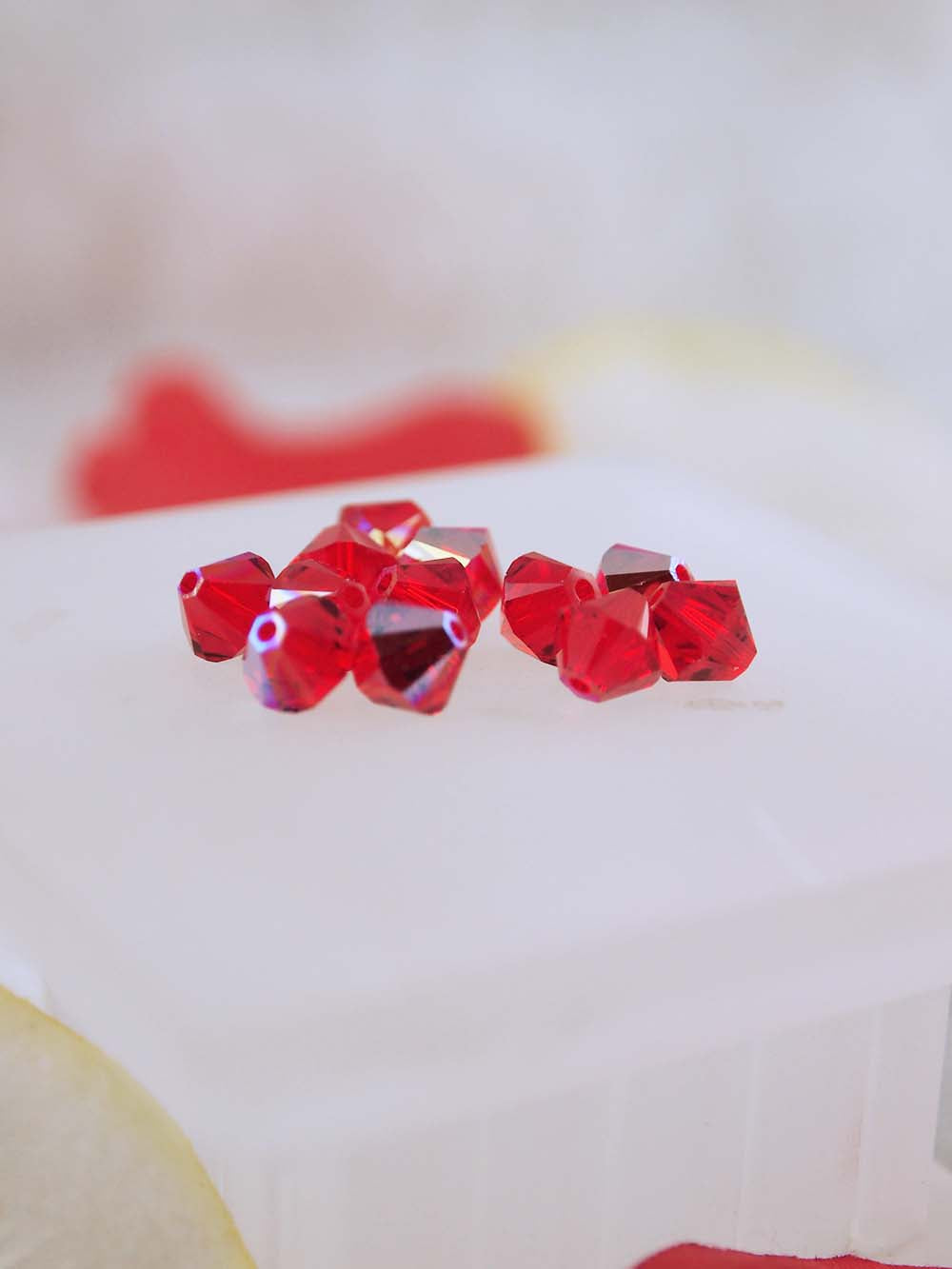 Swarovski Beads 5328 - 6mm - 12pc - Light Siam AB