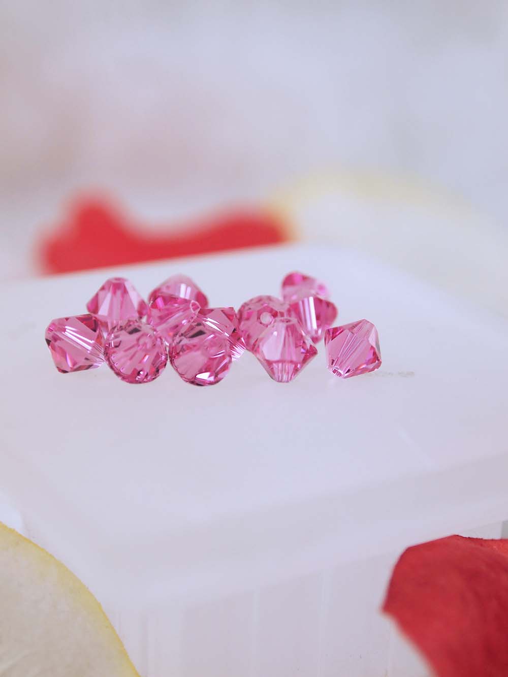 Swarovski Beads 5328 - 6mm - 12pc - Rose