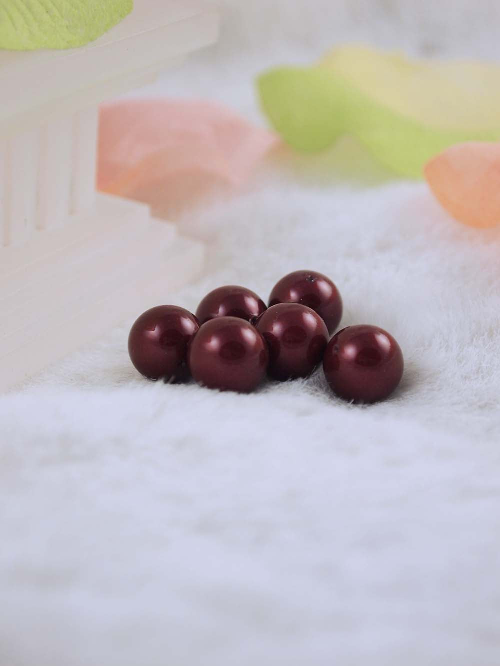 Swarovski Pearls 5810 10mm 6pc Crystal Bordeaux Pearl