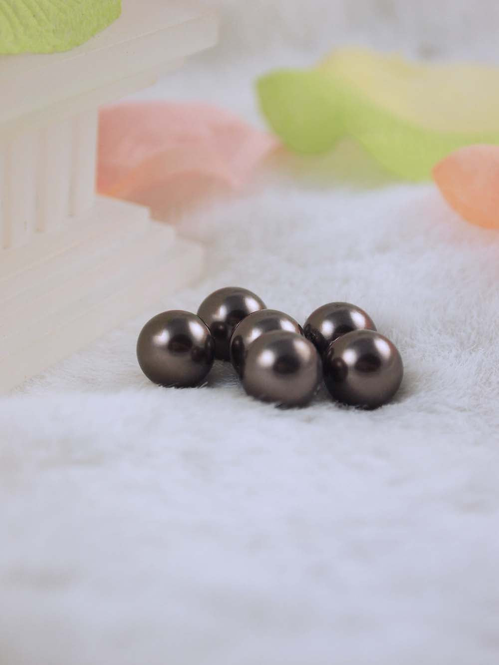 Swarovski Pearls 5810 10mm 6pc Crystal Brown Pearl