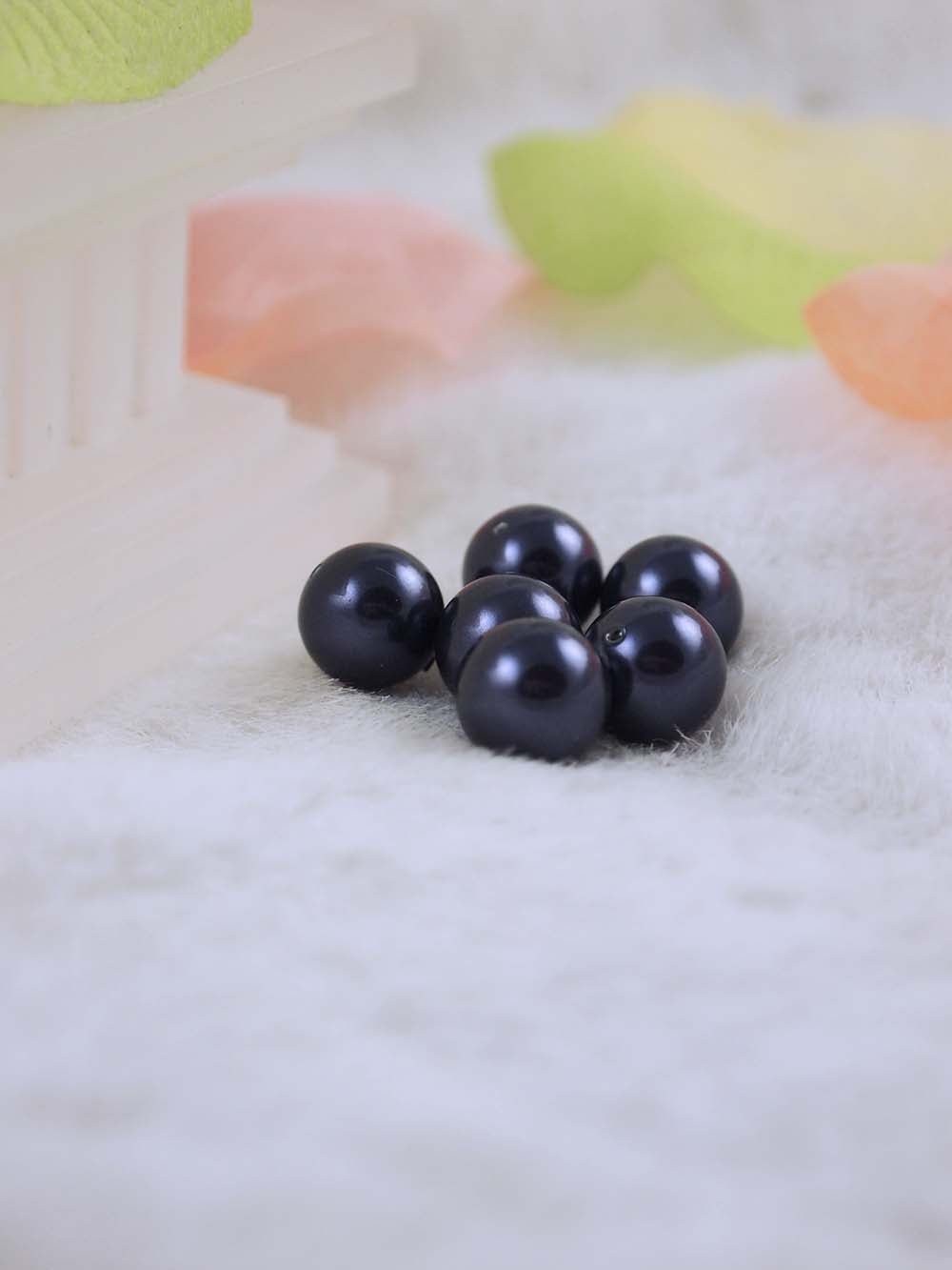 Swarovski Pearls 5810 10mm 6pc Crystal Dark Purple Pearl