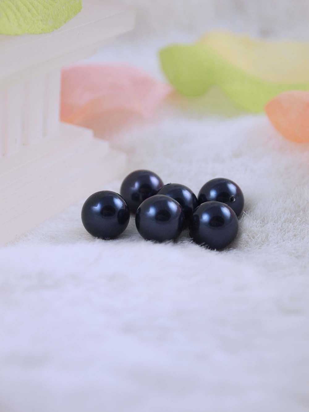 Swarovski Pearls 5810 10mm 6pc Crystal Night Blue Pearl