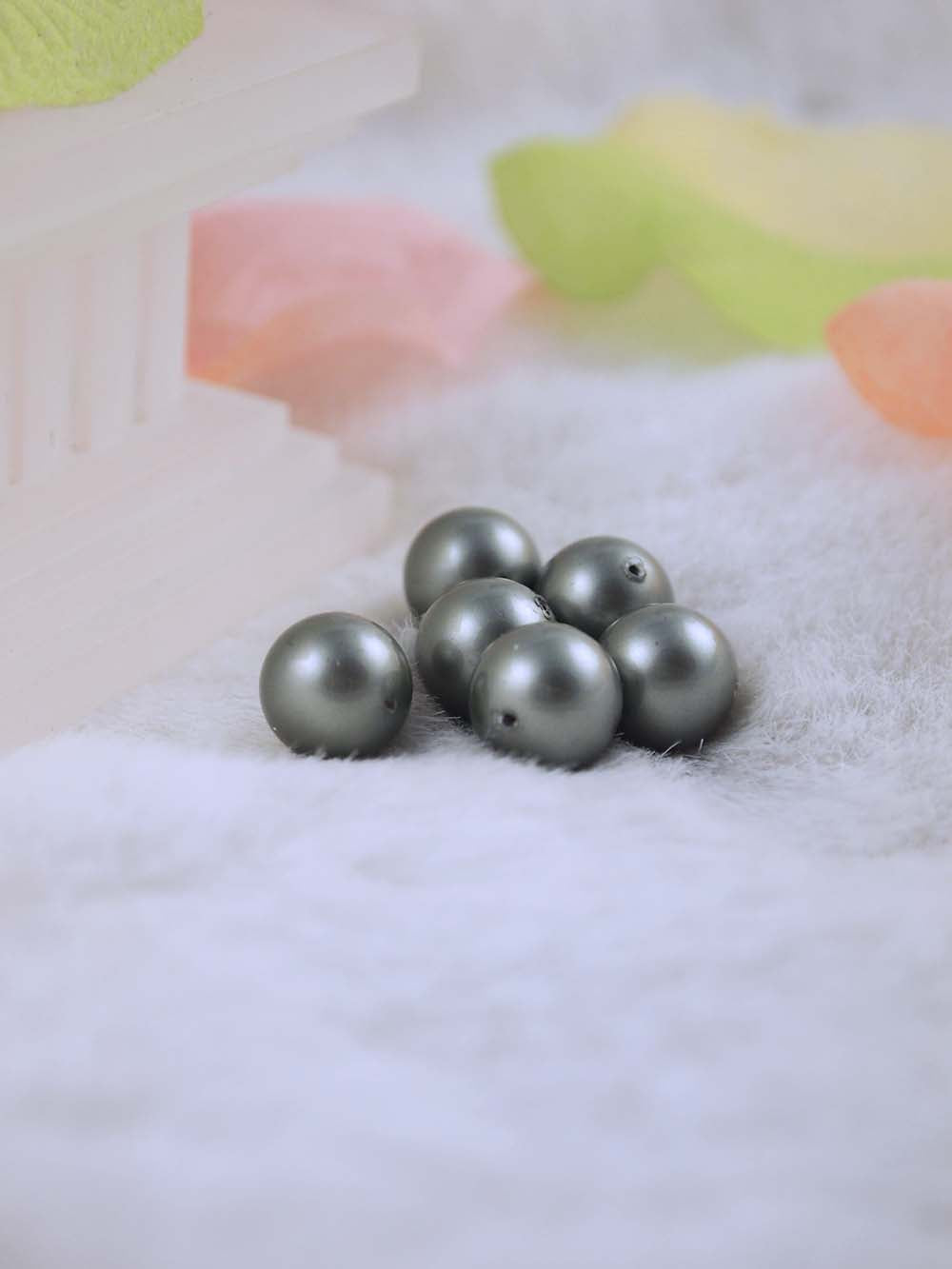 Swarovski Pearls 5810 10mm 6pc Crystal Powder Green Pearl