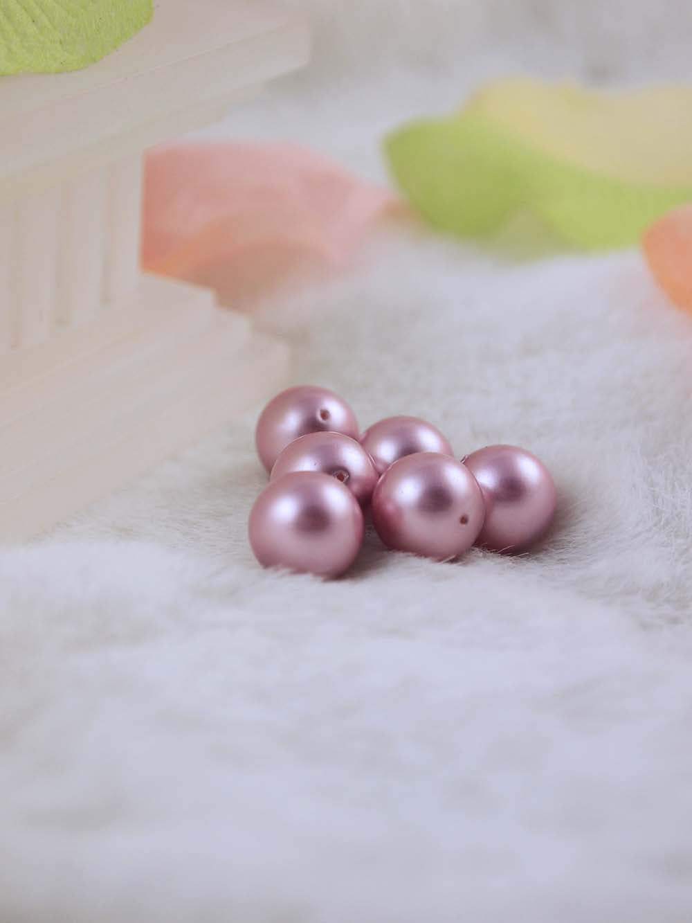 Swarovski Pearls 5810 10mm 6pc Crystal Powder Rose Pearl