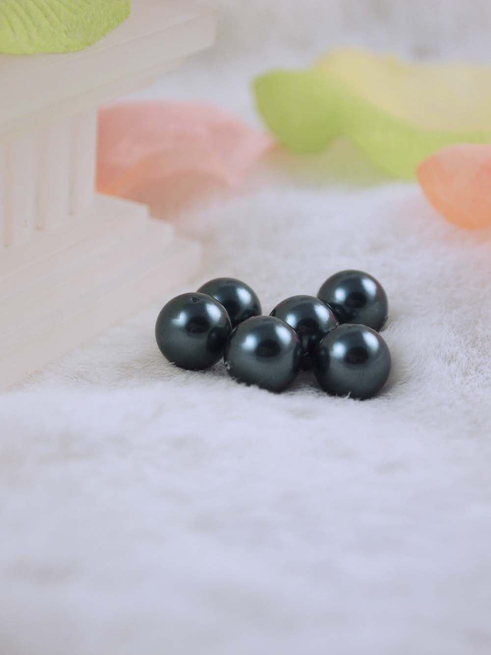 Swarovski Pearls 5810 10mm 6pc Crystal Tahitian look Pearl