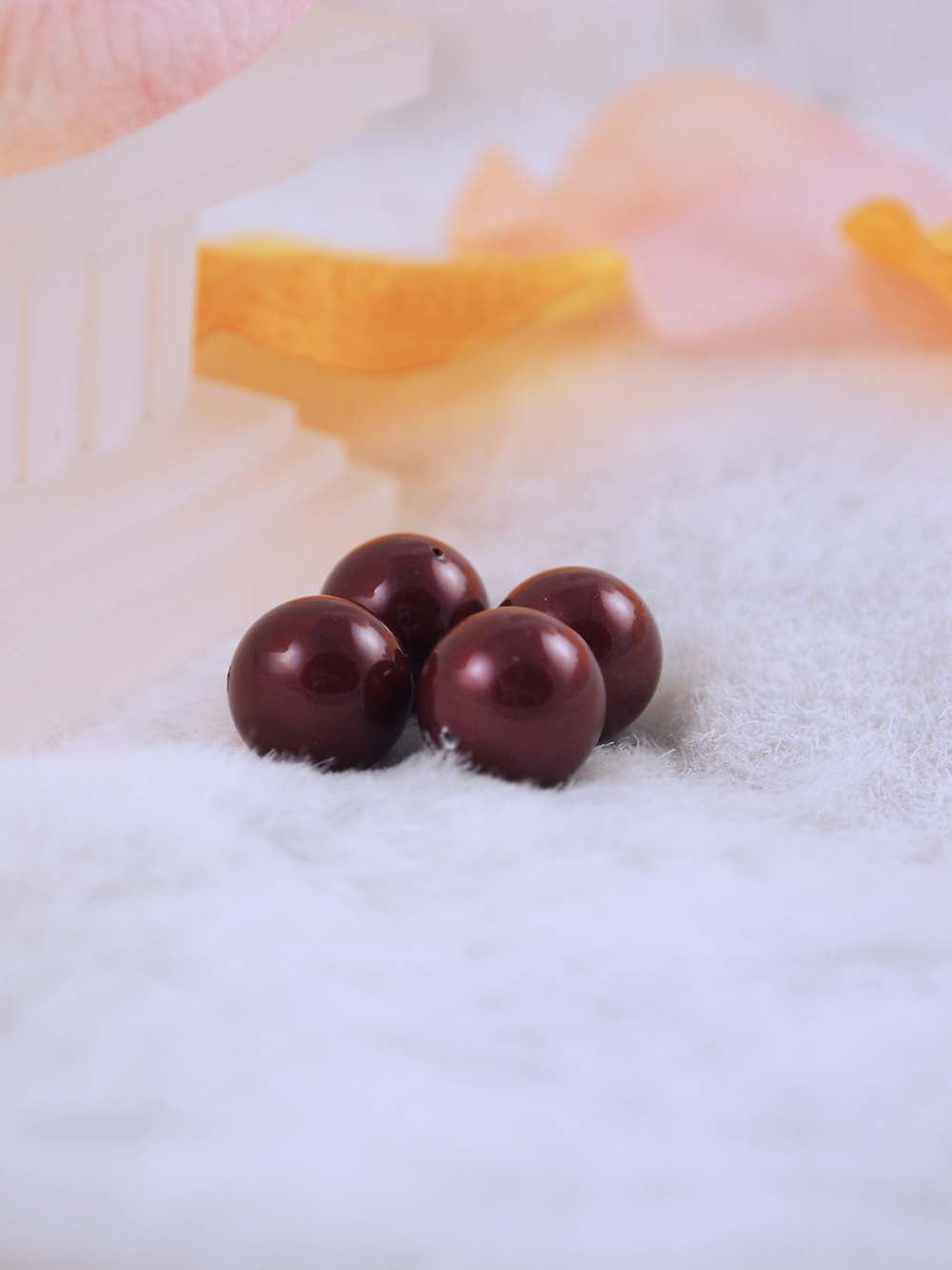 Swarovski Pearls 5810 12mm 6pc Crystal Bordeaux Pearl