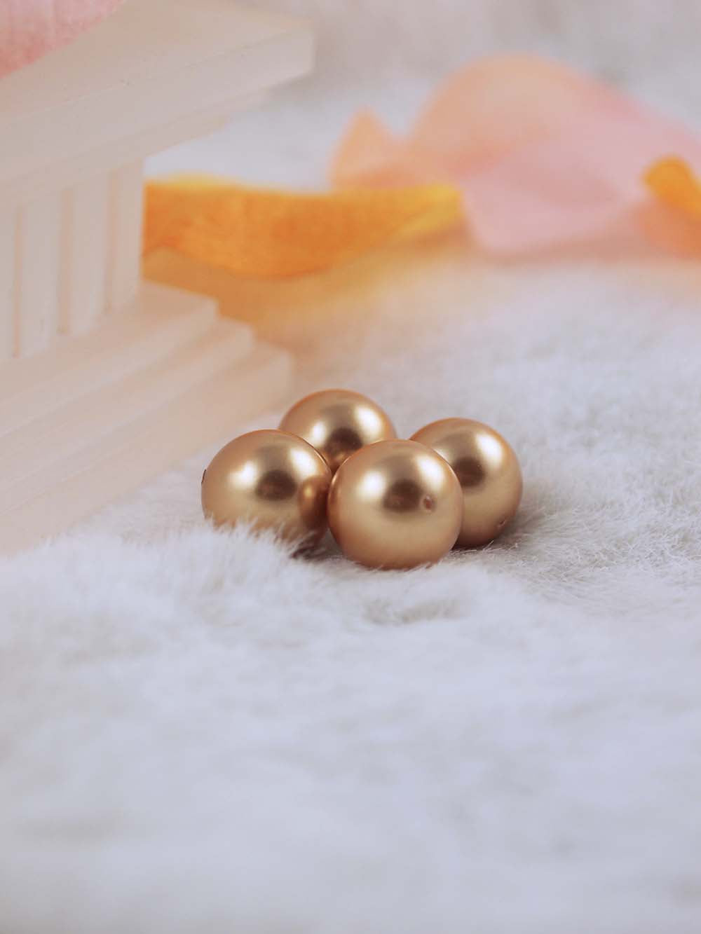 Swarovski Pearls 5810 12mm 6pc Crystal Bright Gold Pearl