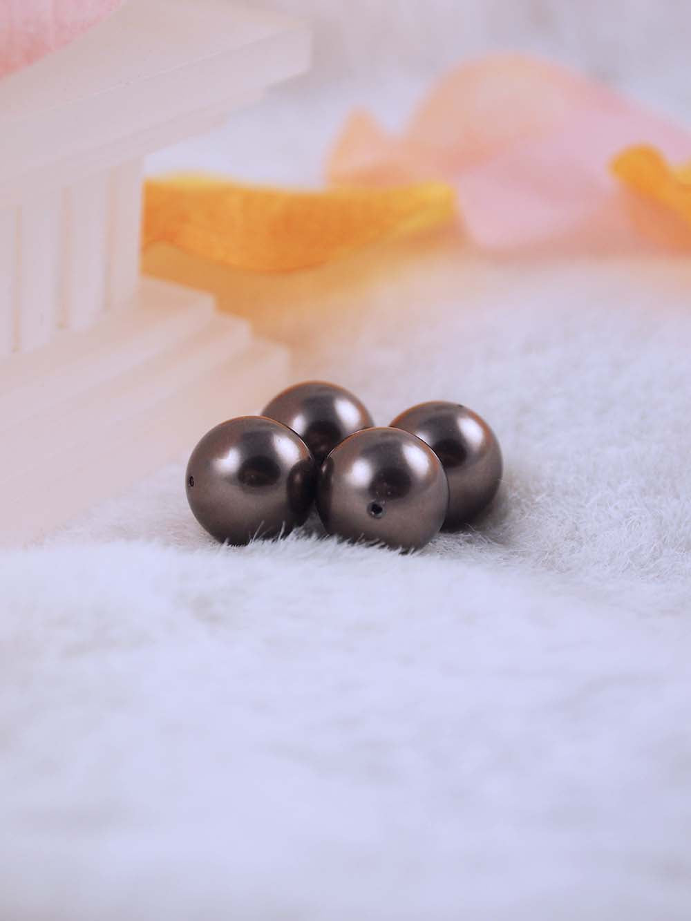 Swarovski Pearls 5810 12mm 6pc Crystal Brown Pearl