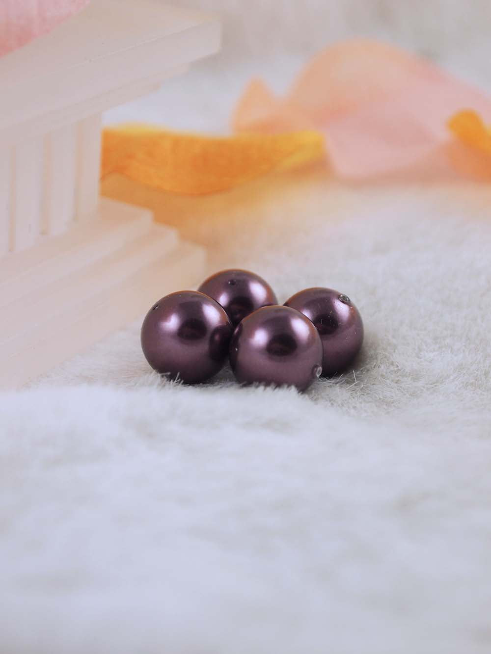 Swarovski Pearls 5810 12mm 6pc Crystal Burgundy Pearl