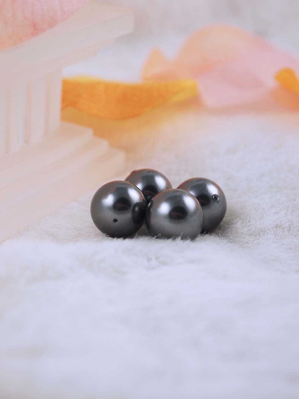 Swarovski Pearls 5810 12mm 6pc Crystal Dark Grey Pearl