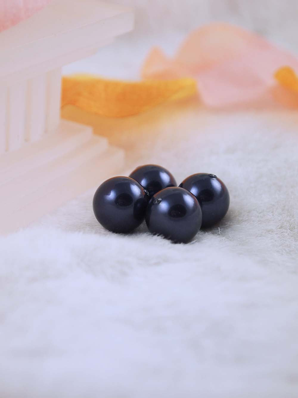 Swarovski Pearls 5810 12mm 6pc Crystal Dark Purple Pearl