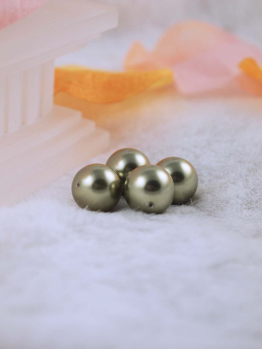 Swarovski Pearls 5810 12mm 6pc Crystal Light Green Pearl