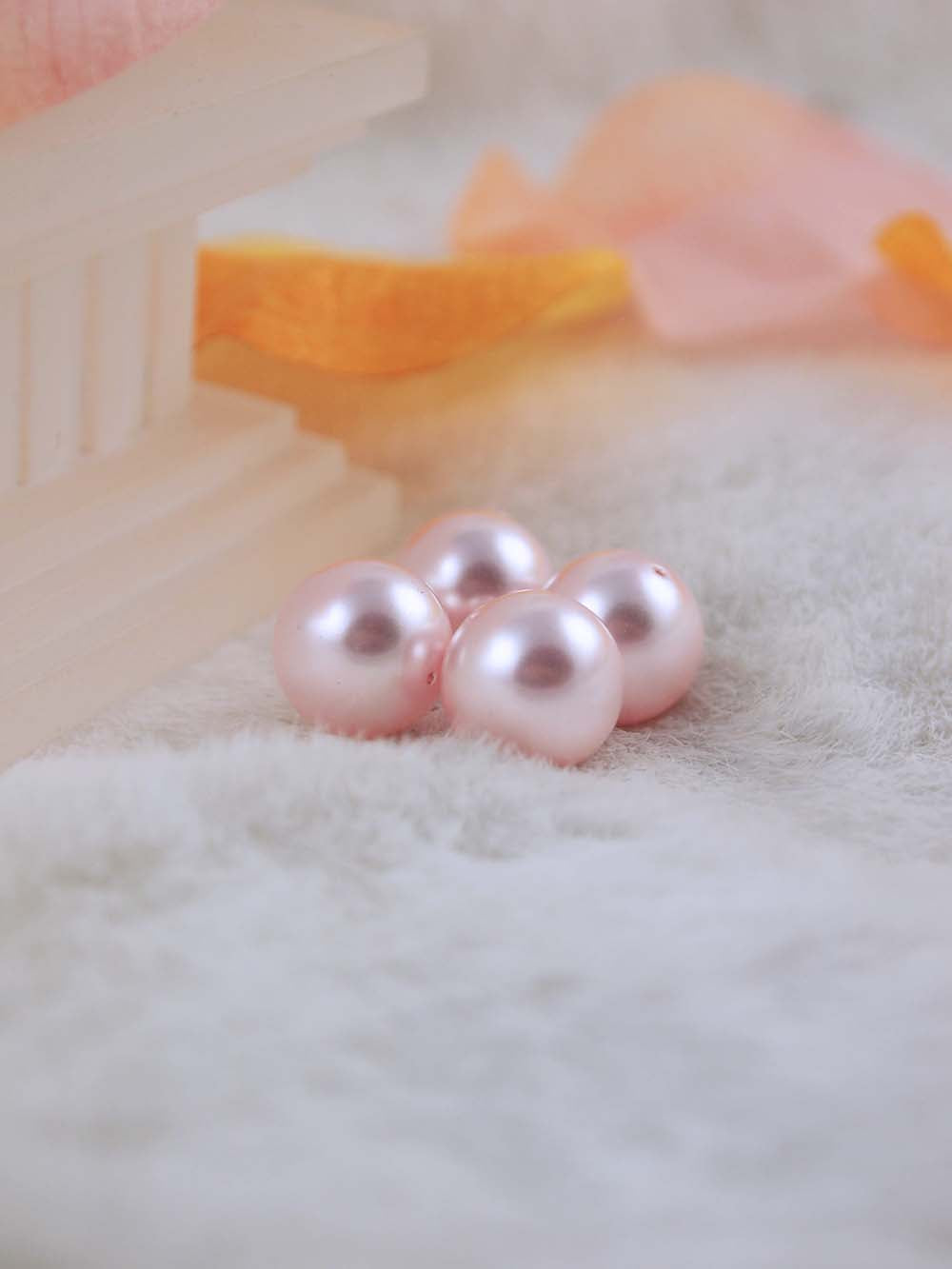 Swarovski Pearls 5810 12mm 6pc Crystal Rosaline Pearl