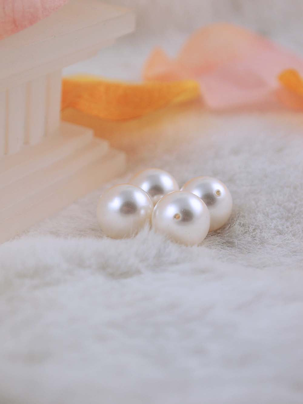 Swarovski Pearls 5810 12mm 6pc Crystal White Pearl