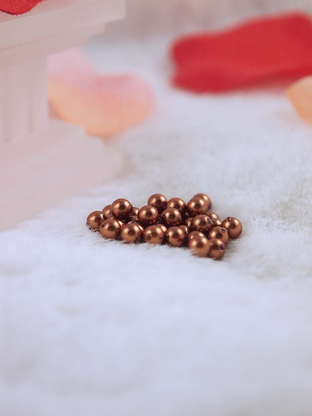 Swarovski Pearls 5810 4mm 36pc Crystal Copper Pearl