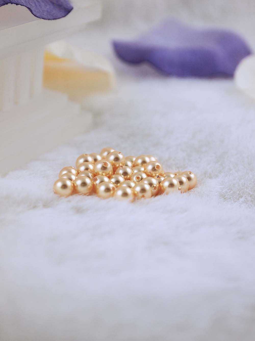 Swarovski Pearls 5810 5mm 36pc Crystal Gold Pearl