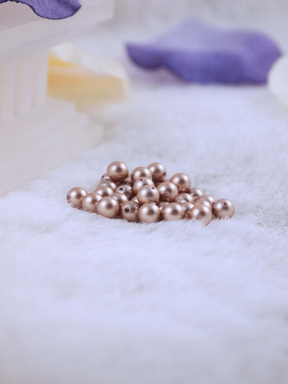 Swarovski Pearls 5810 5mm 36pc Crystal Powder Almond Pearl