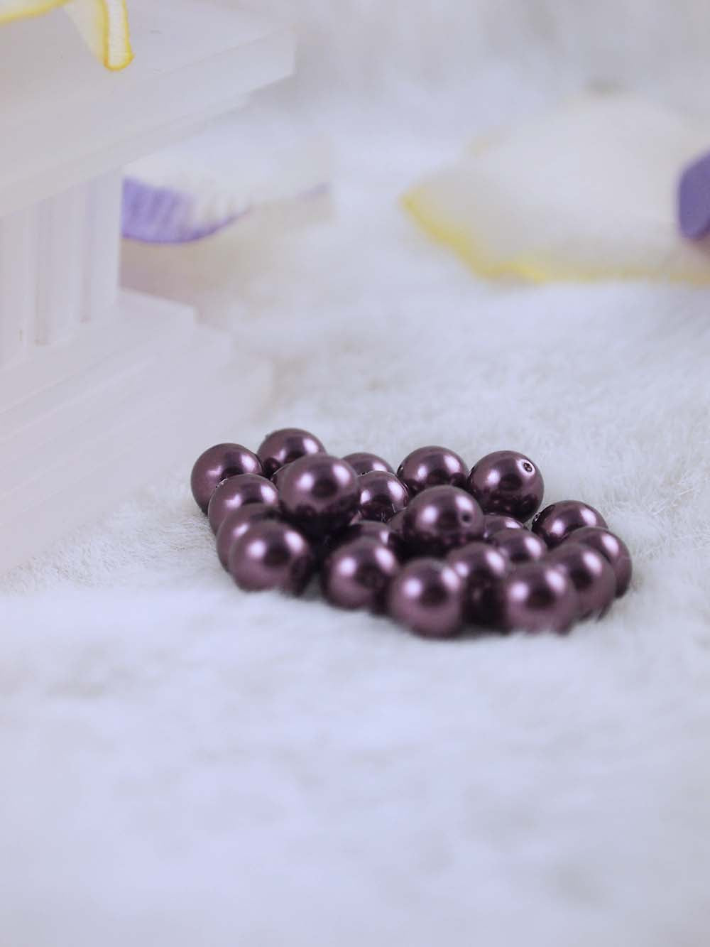 Swarovski Pearls 5810 7mm 12pc Crystal Burgundy Pearl