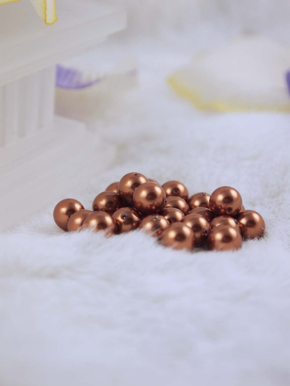 Swarovski Pearls 5810 7mm 12pc Crystal Copper Pearl