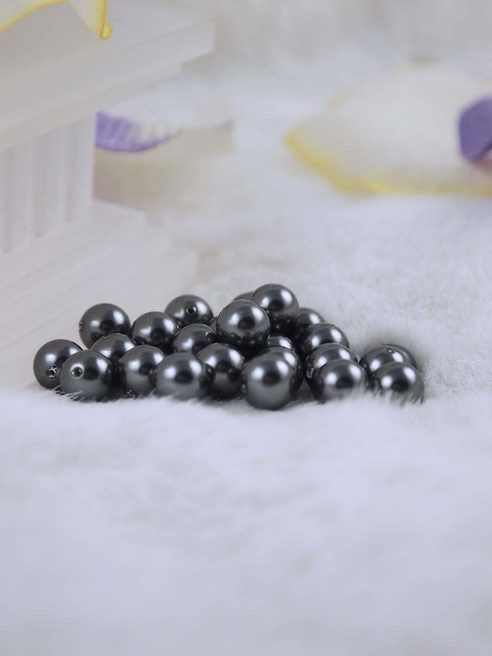 Swarovski Pearls 5810 7mm 12pc Crystal Dark Grey Pearl