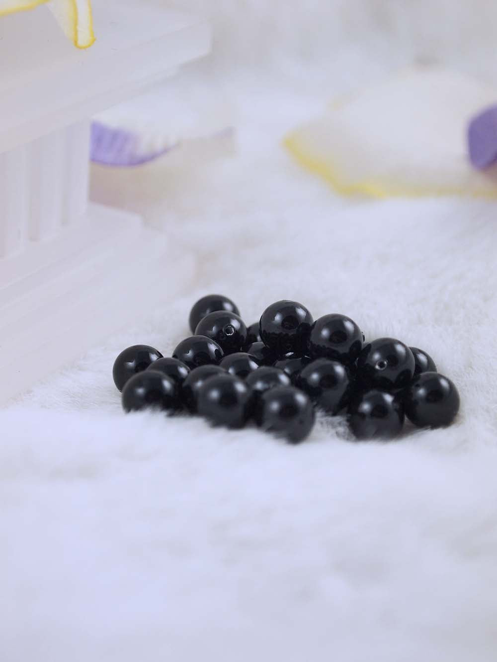 Swarovski Pearls 5810 7mm 12pc Crystal Mystic Black Pearl