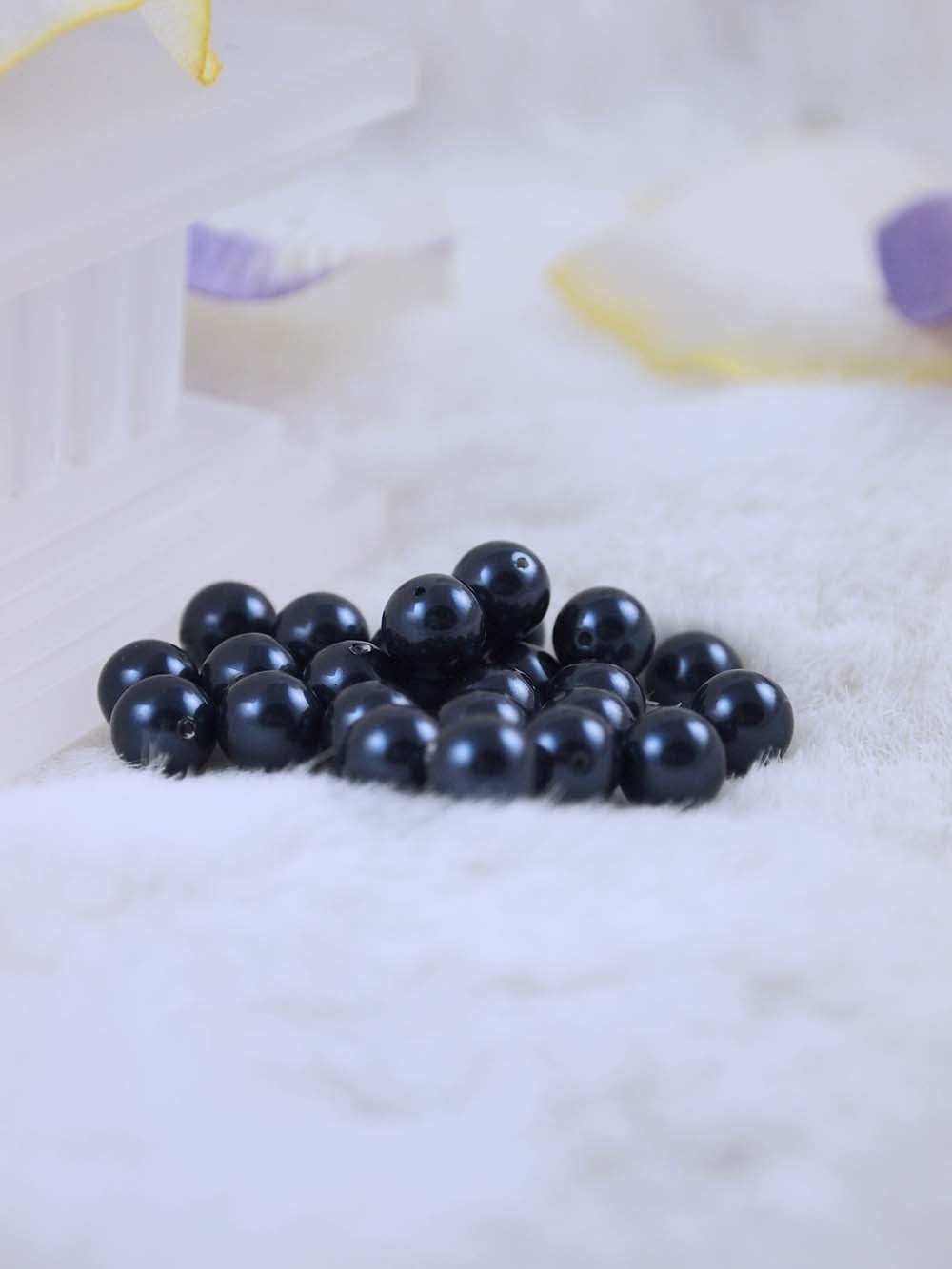 Swarovski Pearls 5810 7mm 12pc Crystal Night Blue Pearl