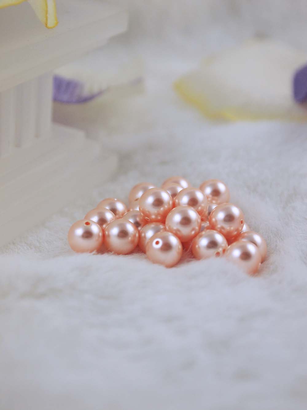 Swarovski Pearls 5810 7mm 12pc Crystal Peach Pearl