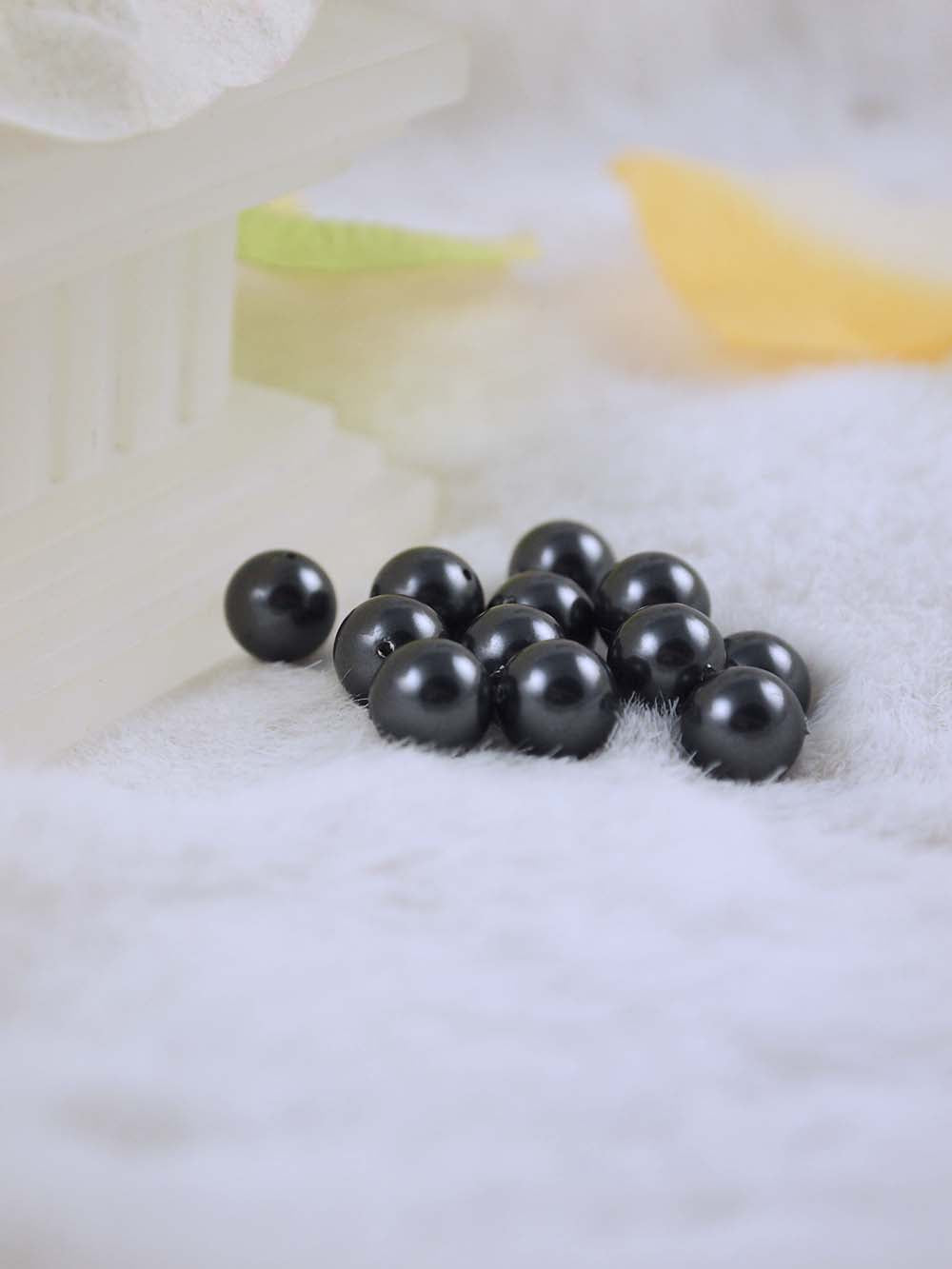 Swarovski Pearls 5810 8mm 12pc Crystal Black Pearl