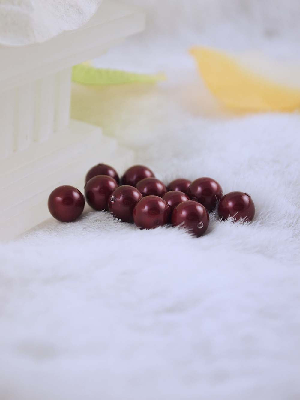 Swarovski Pearls 5810 8mm 12pc Crystal Bordeaux Pearl