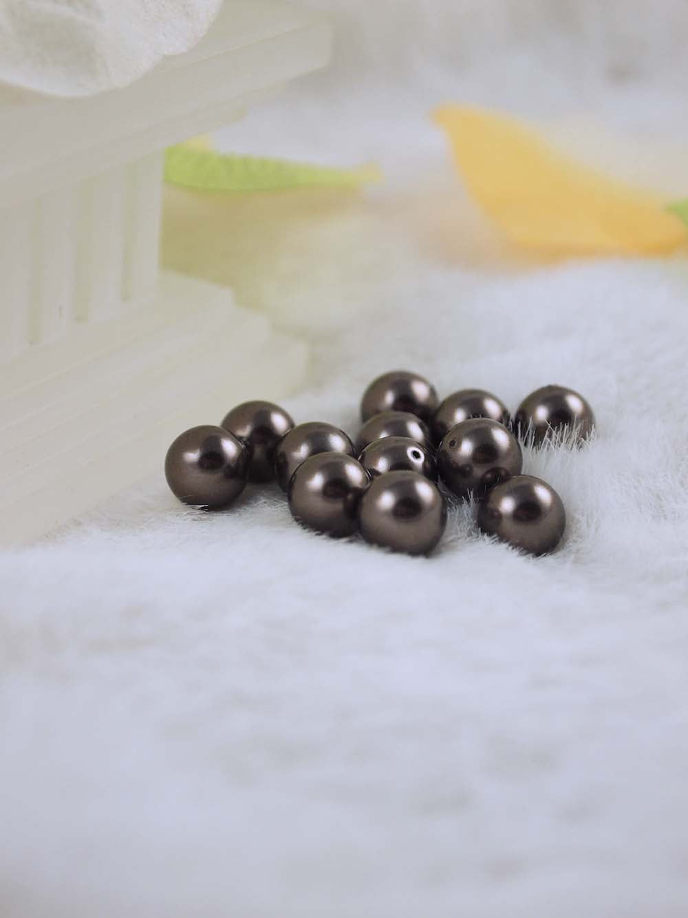 Swarovski Pearls 5810 8mm 12pc Crystal Brown Pearl