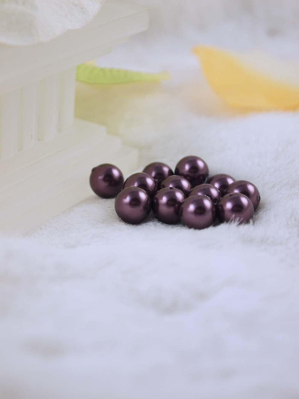 Swarovski Pearls 5810 8mm 12pc Crystal Burgundy Pearl