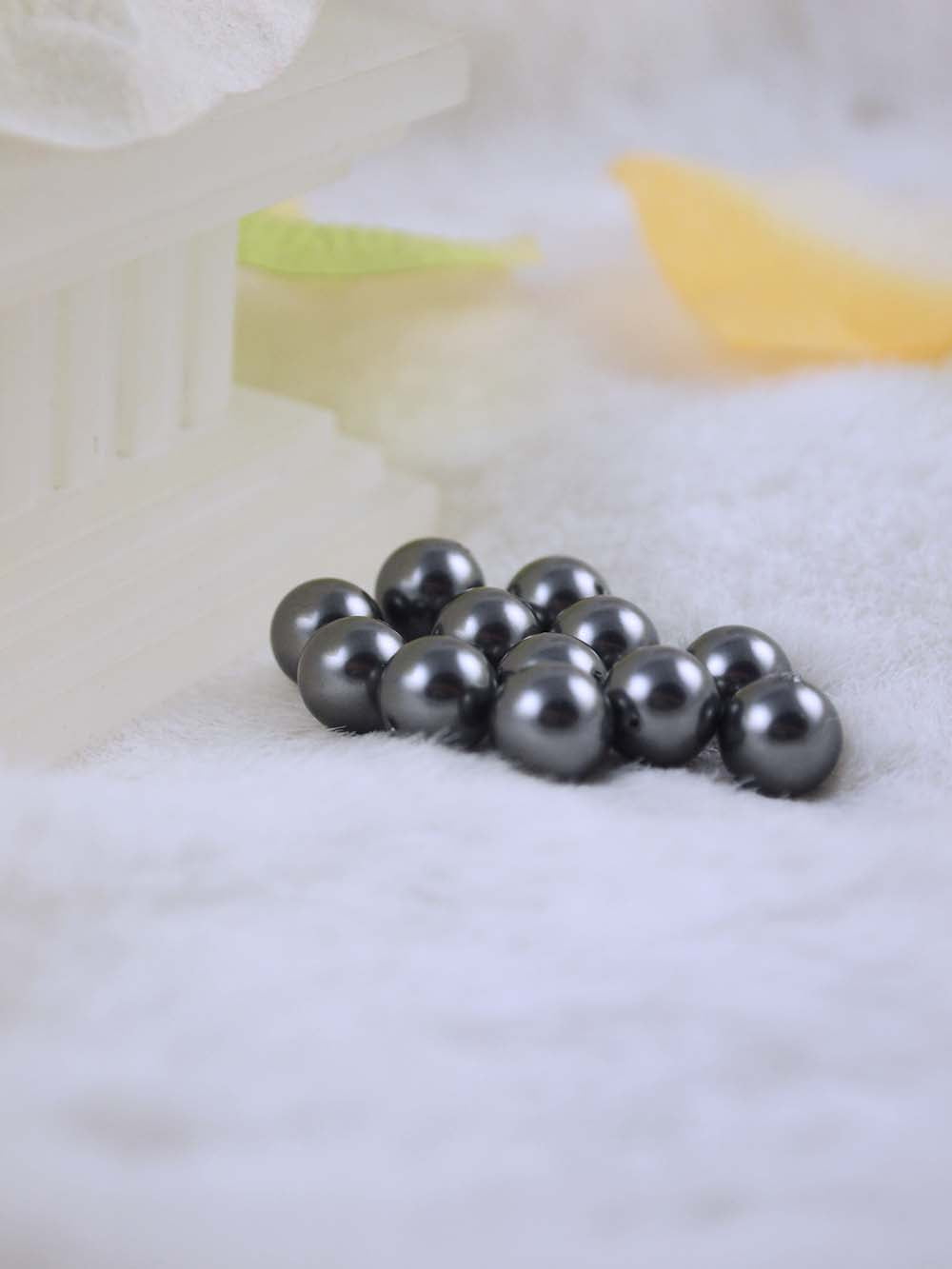 Swarovski Pearls 5810 8mm 12pc Crystal Dark Grey Pearl
