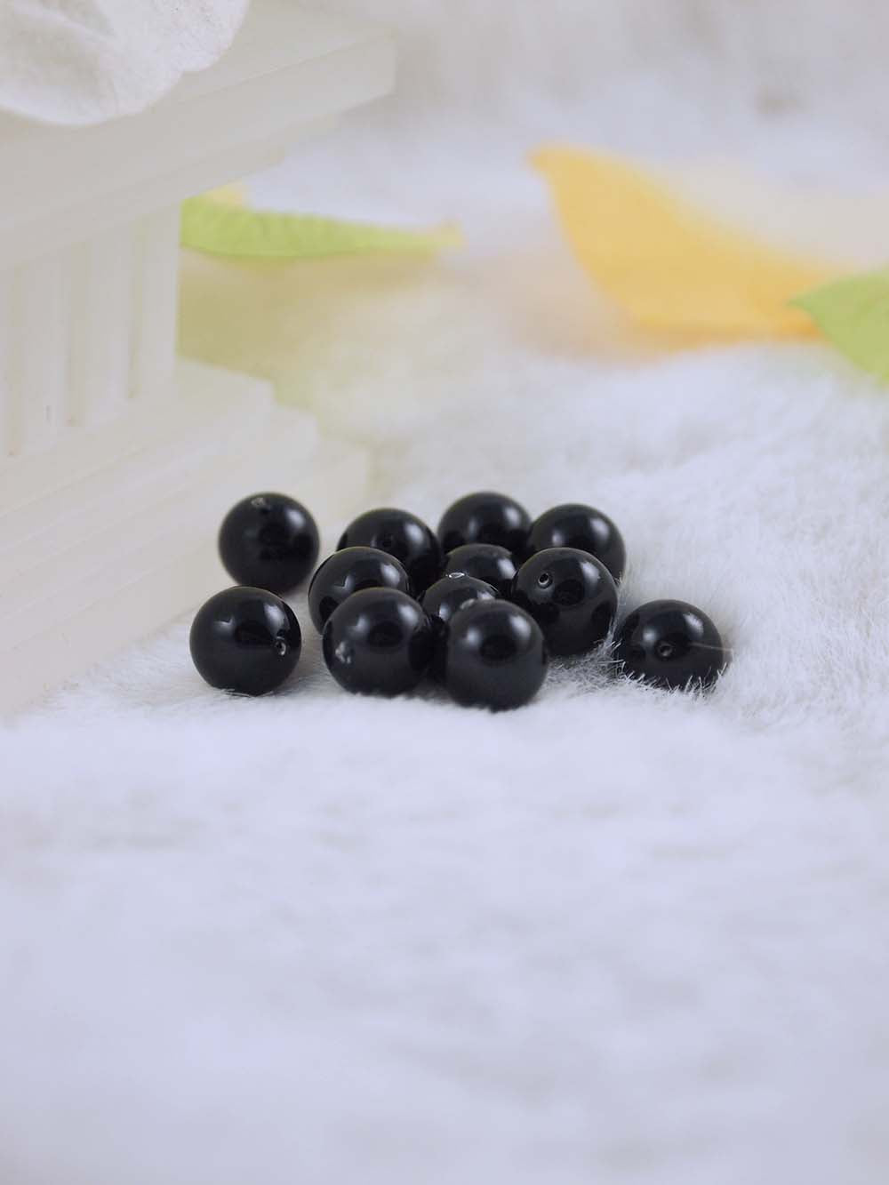 Swarovski Pearls 5810 8mm 12pc Crystal Mystic Black Pearl