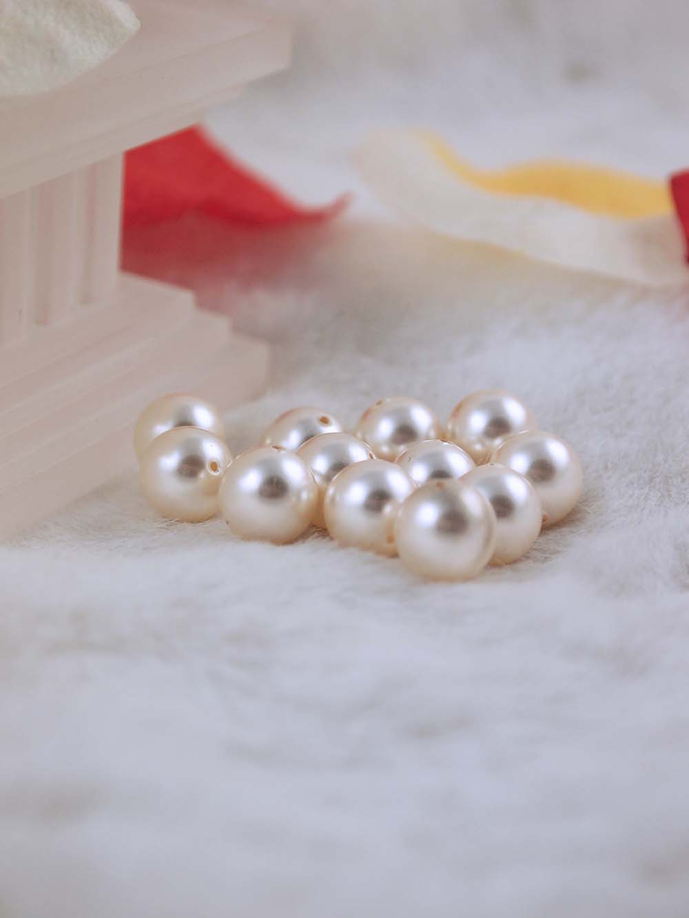 Swarovski Pearls 5810 9mm 12pc Crystal Creamrose Light Pearl