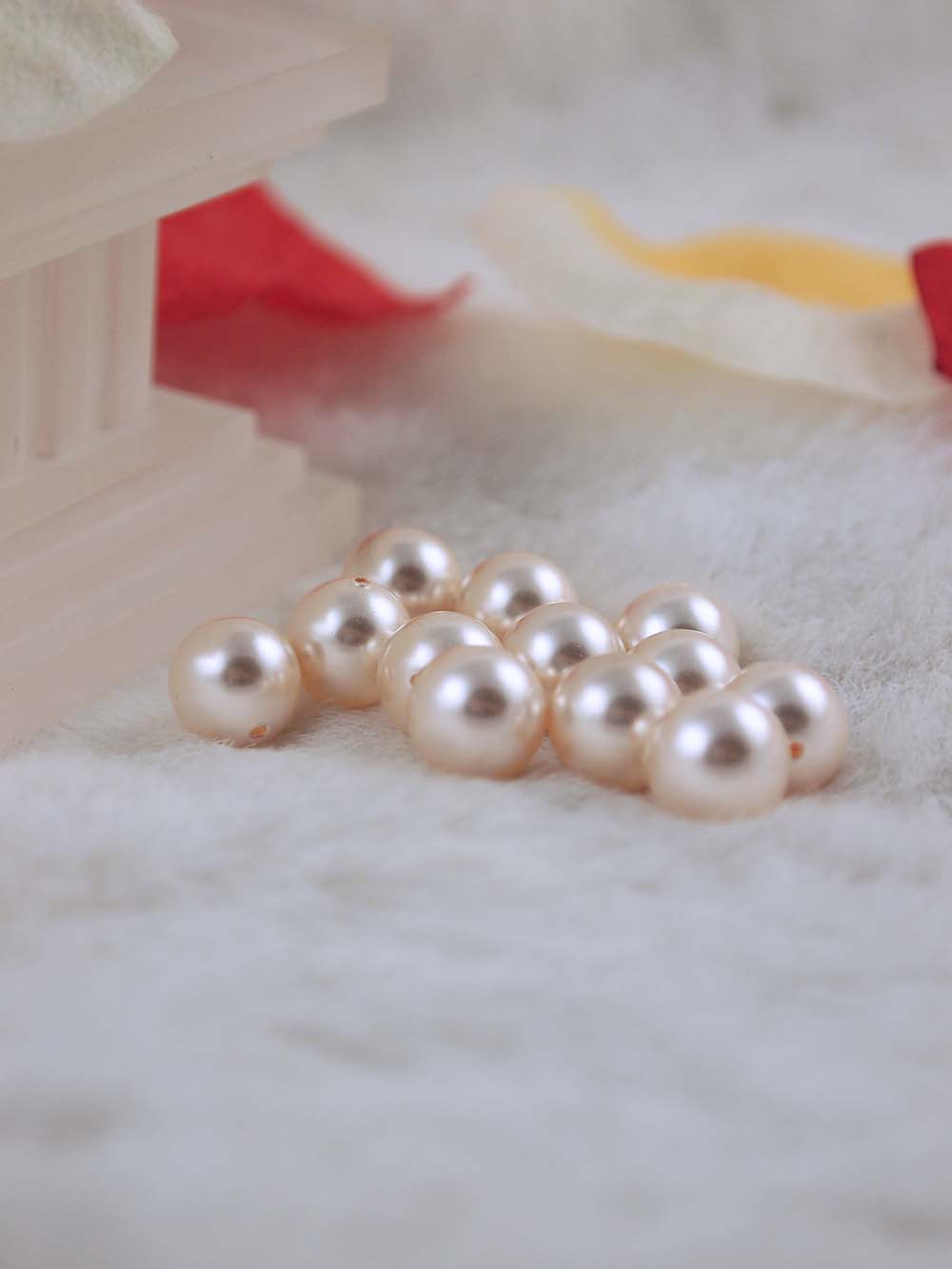 Swarovski Pearls 5810 9mm 12pc Crystal Creamrose Pearl