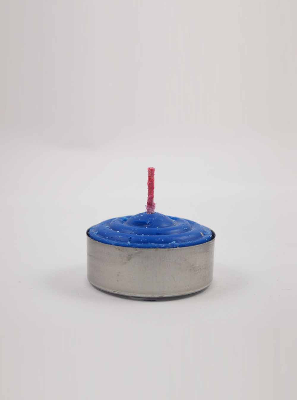 3-Hours Tealight Butter Candle in Blue (Box)