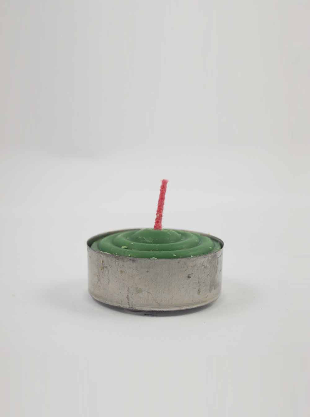 3-Hours Tealight Butter Candle in Green (Box)