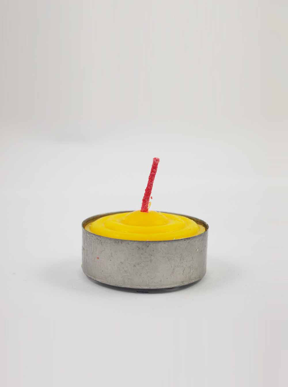 3-Hours Tealight Butter Candle in Yellow (Box)