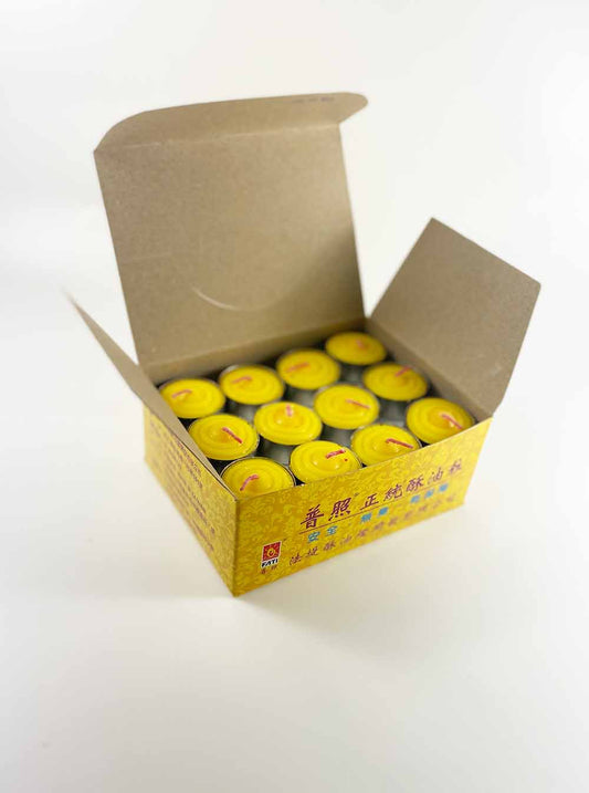 3-Hours Tealight Butter Candle in Yellow (Box)