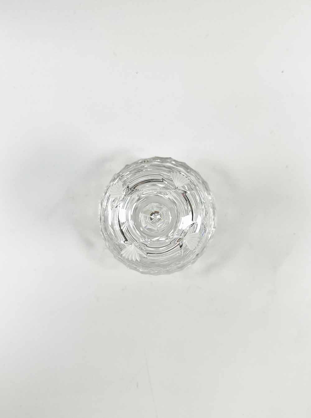 Bohemia Crystal Offering Cup with Lid and Plate 9cm