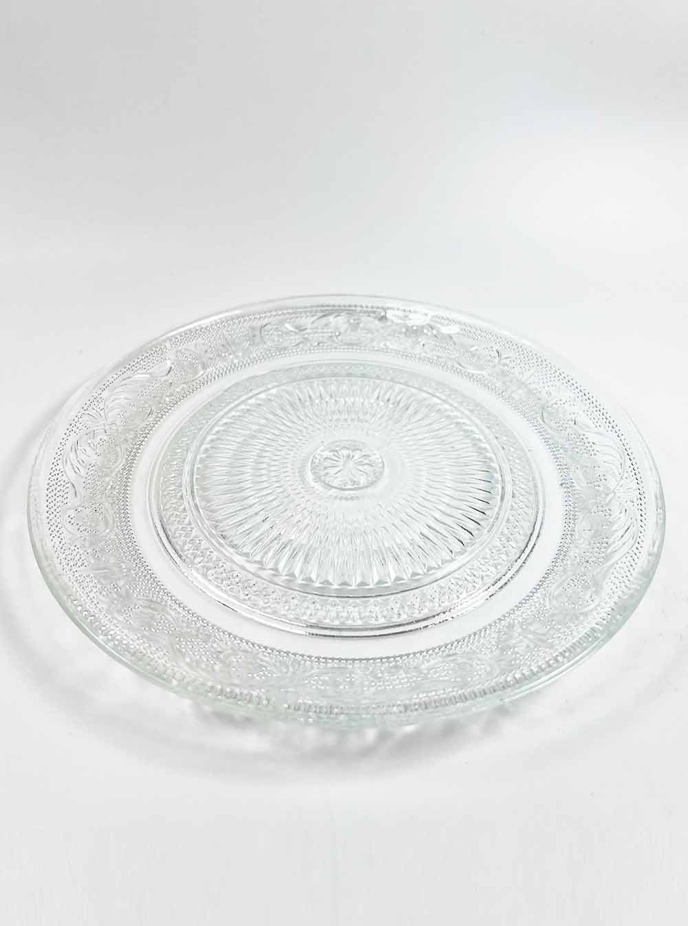 Glass Pattern Offering Plate 18cm