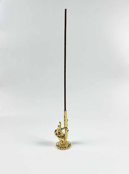 Gold-plated Buddha Hand Incense Holder