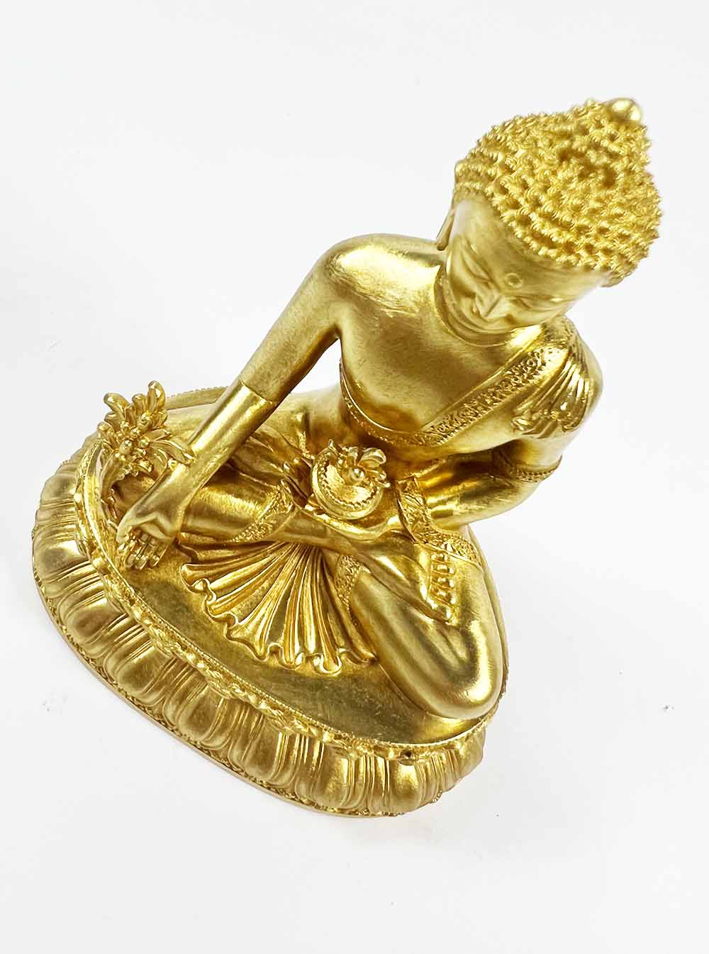 Gold-plated Medicine Buddha Statue 10cm – Ren Ting Online