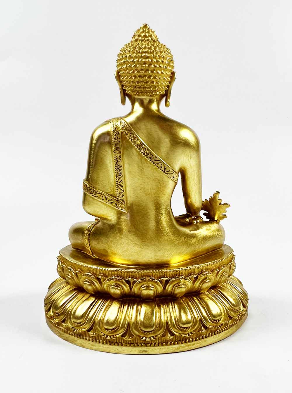 Gold-plated Medicine Buddha Statue 10cm – Ren Ting Online