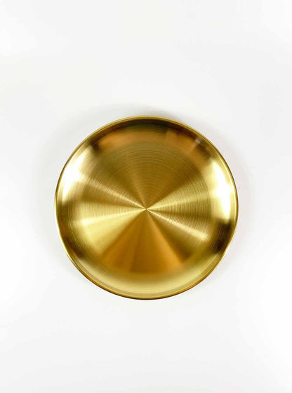 Gold-plated Minimalist Smoke Offering Burner Plate