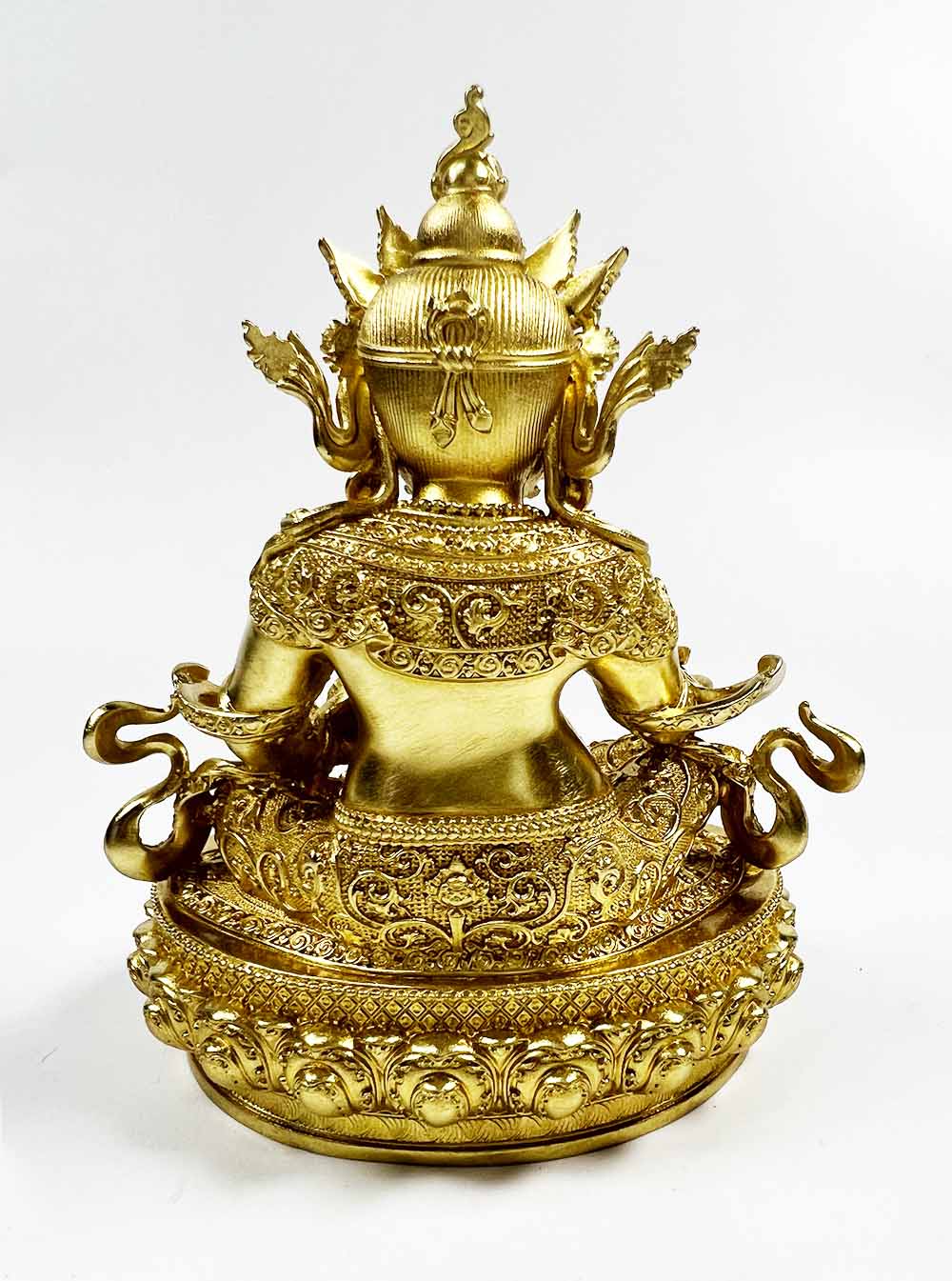 Gold-plated Yellow Zambala Statue 10cm