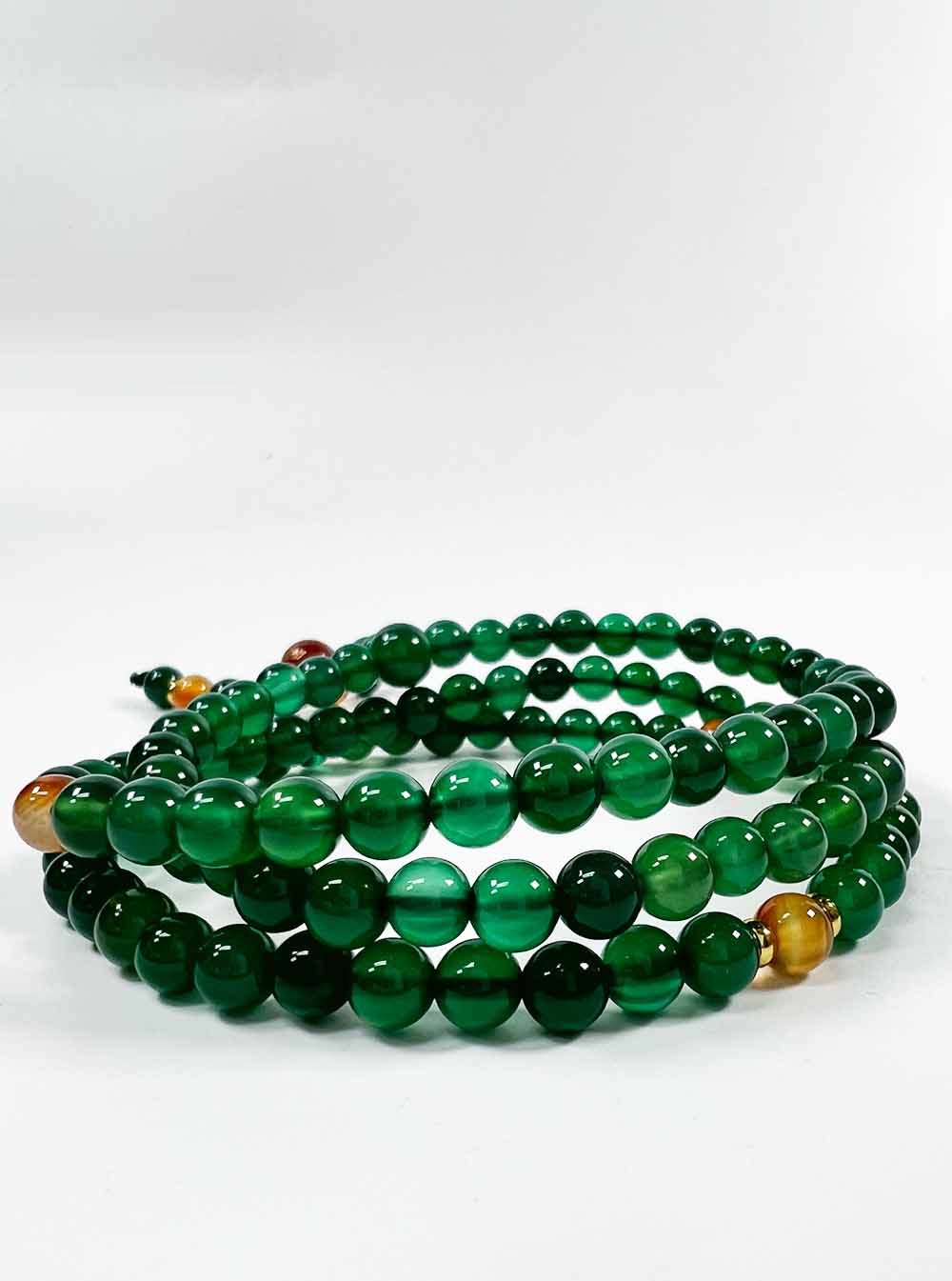 Green Agate Mala 108 Beads (6mm)