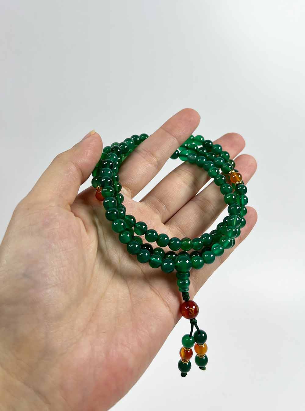 Green Agate Mala 108 Beads (6mm)